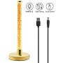 Luxvista Touch Desk Lamp with 1 USB Charging Port and 1 DC Outlet - 5W DC 5V Dimmable Nightlight Wooden Base Perfect Decoration for Bedroom Living Room Nursery (Warm White 2200K, 2-Pack)