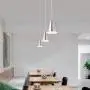 Modern Mini Hanging Pendant Light Brushed Nickel Kitchen Island Light Adjustable 1-Light Lighting Fixture Slope Ceiling Available 5.9 Metal Shade for Dining Room,Hallway,Bar,Christmas Gift,1 Pack