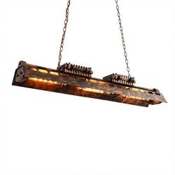 Industrial Pendent Light Retro Loft Dining Table Hanging Lighting Fixture 6-Lights Vintage Metal Chandelier Store House Decoration for Dining Room Living Room Restaurant Bulb Sockets Ceiling Lighting