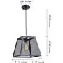 Diborui 1-Light Industrial Kitchen Island Lighting with E26 Sockets, Rectangular Vintage Pendant Light, Farmhouse Hanging Ceiling Light Fixture Metal Retro Chandeliers for Restaurant