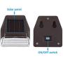 TORCHSTAR Solar Step Lights Outdoor, Dusk-to-Dawn Solar Powered Fence Lights, Deck Lights Outside Night Lights for Patio, Pathway, Walkway, Garden, 4000K Cool White, Oil Rubbed Bronze, Pack of 6