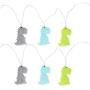 Navaris Battery Powered String Lights - 6.5ft Decorative LED String with 10 Lights - for Bedroom, Room Decor, Kids - Dinosaur Design - Green/Blue/Gray