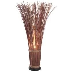 Kenroy Home 21065NR Casual Floor Lamp ,46 Inch Height with Natural Reed Finish,Brown