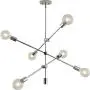 Sputnik Chandelier 6 Lights Modern Pendant Lighting Chrome Finish Contemporary Chandeliers Light Fixture Semi Flush Mount Ceiling Light Mid Century Modern Pendant Lighting for Kitchen Dining Room