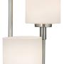 Modern Floor Lamp 4-Light Tree Brushed Steel White Frosted Glass for Living Room Bedroom Uplight - Possini Euro Design