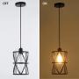 SHENGQINGTOP Black Industrial Metal Pendant Light, Cylindrical Pendant Light with Clear Glass Shape, New Transitional Hanging Lighting Fixture for Kitchen Island Counter Dining Room Bedroom Restaurant