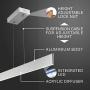 JONATHAN Y JYL7018A Draper 32'' Dimmable Adjustable Integrated LED Metal Linear Pendant Minimalistic,Modern,Contemporary for Dining, Living Room, Kitchen, Commercial Office, Brushed Aluminum