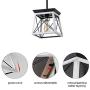 XIPUDA Farmhouse Pendant Light Fixture Kitchen Island Lighting Industrial Metal Ceiling Hanging Farmhouse Chandeliers for Dinning Room Living Room