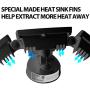 Freelicht 40W LED Security Lights, Motion Sensor Light Outdoor, 3 Adjustable Heads 3500 Lumens, 5000K, IP65 Waterproof, Black Exterior LED Flood Lights for Garage, Porch, Driveway