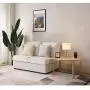 SOTTAE Modern Style Golden Hollowed Out Base Beside Living Room Bedroom Table Lamp, Desk Lamp with White Fabric Shade