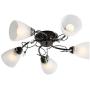 Garwarm Semi Flush Mount Ceiling Light Fixture Modern Ceiling Lamp Chandelier Pendant Light for Bedroom Dining Room Kitchen, Chrome