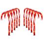 J-HVA Christmas Candy Cane Lights, Candy Cane Lights Christmas Decorations Outdoor for Yard,Garden(10Inch), 10Pack