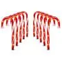 J-HVA Christmas Candy Cane Lights, Candy Cane Lights Christmas Decorations Outdoor for Yard,Garden(10Inch), 10Pack