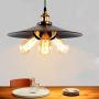 Handing-Lamp-Black-Pendant-Lighting Swag Lamps Industrial Ceiling Lamp Farmhouse Vintage Switch for Kitchen Dining Room (Three Lights)