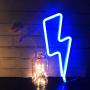 XIYUNTE Blue Neon Light Lightning Bolt Led Neon Sign Wall Light Battery and USB Operated Neon Lights Blue Lightning Neon Signs Light up for The Home,Kids Room,Bar,Party,Christmas,Wedding