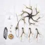 Resin Antler Chandelier ,6 Light Deer Antler Chandelier Vintage Style for Living Room Dining Room Cafe Kitchen Bar Entry etc American Countryside Deer Horn Ceiling Lights BN1055-6(Brown)