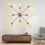 PUMING 8 Lights Gold Modern Sputnik Chandeliers Semi-Flush Ceiling Light Fixture for Living Room Bedroom Bathroom Kitchen Cottage Lighting PUMING 8 Lights Gold Modern Sputnik Chandeliers Semi-Flush Ceiling Light Fixture for Living Room Bedroom Bathroom Kitchen Cottage Lighting