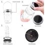 Otdair Solar Mason Jar Lights, Solar Powered Lanterns Outdoor Decorative, 30LED String Fairy Lights, Tree Lights Outdoor Hanging, for Room, Patio, Garden, Party, Wedding, Christmas, 4 PCS