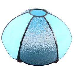 Tiffany Table Lamp Cover Colored Glass Lamp Shade Mediterranean Style Lampshade for Table Lamp Bedroom Dining Room (026)