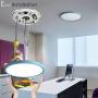TALOYA Blue Flush Mount Ceiling Light (12 Inch 20 Watt), Low Profile Round LED Light Fixture for Boy Baby Dining Room Foyer Porch Bedroom,3 Color Temperature in One (3000k/4000k/6500K)