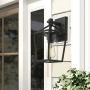 Emliviar Outdoor Wall Lights 2 Pack, Exterior Wall Mounted Light Fixtures, Black Finish with Clear Glass, 20065B3-2PK