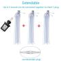 Meteor Shower Rain Light Masqudo LED Meteor Shower Light 30cm 10 Tube 240 LEDs Christmas Lights Falling Rain Drop Icicle String Lights for Christmas Trees Halloween Decoration Holiday (White UL Plug )