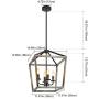 reesenLight Farmhouse Chandelier 4-Light Rustic Wood Metal Pendant Lighting, Kitchen Island Ceiling Hanging Light Fixtures with Oil Rubbed Bronze Finish for Dining Room, Living Room, Entryway reesenLight Farmhouse Chandelier 4-Light Rustic Wood Metal Pendant Lighting, Kitchen Island Ceiling Hanging Light Fixtures with Oil Rubbed Bronze Finish for Dining Room, Living Room, Entryway