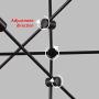 Ganeed Sputnik Chandelier,6 Lights Modern Pendant Light,Industrial Vintage Black Flush Mount Ceiling Light Fixtures for Dining Room Kitchen Island Bedroom