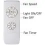 SNJ 52 Inch Ceiling Fan with Lights and Remote Control for Living Room Bedroom Dining Room,Brushed Nickel(5 Blades)