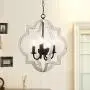 Farmhouse Orb Chandelier, 4-Light Hand-Painted Distressed Wood Hanging Light Fixture for Island Dining Foyer Entryway Lighting. (White, 4-Light) Farmhouse Orb Chandelier, 4-Light Hand-Painted Distressed Wood Hanging Light Fixture for Island Dining Foyer Entryway Lighting. (White, 4-Light)