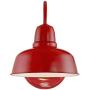Urban Barn Rustic Farmhouse Outdoor Wall Light Fixture Red Steel Gooseneck Arm 11 1/4'' for Exterior House Porch Patio - John Timberland