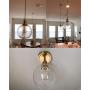 Modern Brass Seeded Glass Pendant Lights Golden Finish Pendant Lighting Fixture