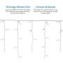 NOMA LED Christmas Icicle String Lights | 70 Mini Warm White Bulbs | Indoor & Outdoor | 6.5 Ft. White Wire Strand