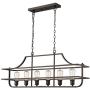 Zeyu 6-Light Kitchen Island Lighting, Dining Room Pendant Light Fixture in Oil Rubbed Bronze Finish, 9808-6LP ORB