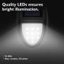 Solar Lights[4PCS], MoKo Waterproof Outdoor Solar Powered Lamp, Wireless Solar Auto Sensor Security Lights, Wall Mount Decorative Deck Light for Wall, Patio, Yard, Garden - BLACK