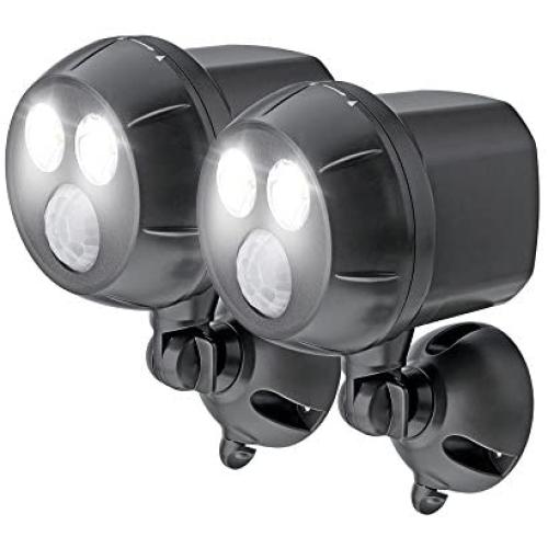 Mr. Beams MB392, 400 Lumen Version, Weatherproof Wireless Battery Powered Led Ultra Bright Spotlight with Motion Sensor, 2-Pack, Brown Mr. Beams MB392, 400 Lumen Version, Weatherproof Wireless Battery Powered Led Ultra Bright Spotlight with Motion Sensor, 2-Pack, Brown