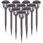 Solar Lights Outdoor Waterproof Path Lights Auto On/Off Solar Pathway Lights for Yard Patio Walkway(Cool White, 10 Pack) Solar Lights Outdoor Waterproof Path Lights Auto On/Off Solar Pathway Lights for Yard Patio Walkway(Cool White, 10 Pack)