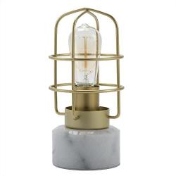 CO-Z Industrial Desk Lamp with Marble Base, Mid-Century Modern Table Lamp 10 Inches in Height, Edison Bulb Not Included for Living Room Bedroom Dining Room.