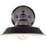 ACLand Wall Sconce Farmhouse Barn Light Fixture Industrial Indoor Wall Mount Lamps for Vanity, bathrooms, Bedroom, Hallway, Living Room, Kitchen, Restaurant ( Matte Black, 1 Pack )