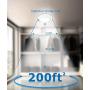 SUNVIE Motion Sensor Ceiling Light Battery Operated Indoor/Outdoor LED Battery Powered Ceiling Light 300LM for Hallway Bathroom Stairs Basement Warehouse with Photocell Sensor ON/Off