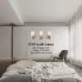 VINLUZ Vanity Bathroom Light Fixture Brushed Nickel 3 Lights Modern Wall Sconce Lighting with Clear Glass Shade Vintage Rustic Porch Wall Lamp Bedroom Living Room