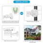 Solar Light Motion Sensor Security Dummy Camera Wireless Outdoor Flood Light IP66 Waterproof 800 Lumens 8 LED Lamp 3 Modes for Home Porch Yard Garden