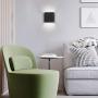 Ralbay LED Modern Black Indoor Wall Sconce 2-Pack 9W Aluminum LED Up and Down Black Indoor Wall Lighting Fixtures for Indoor Living Room Bedroom Hallway, with G9 Bulb (Natural White Light, 4000K)
