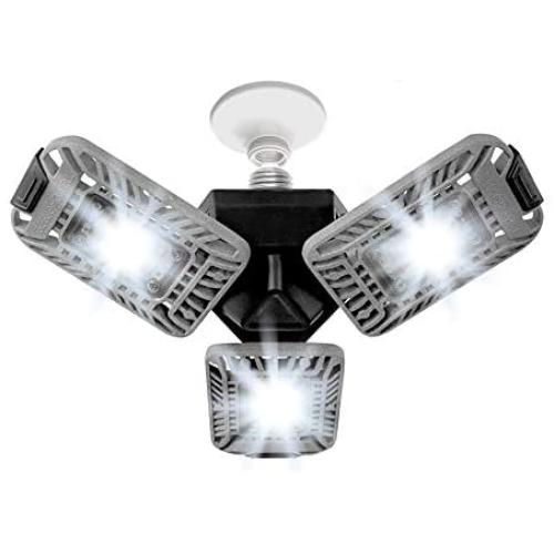 TRIBURST Deluxe by Bell+Howell 50% Brighter High Intensity Lighting with 144 LED Bulb, Multi-Directional Triple Panel Light for Indoor and Outdoor As Seen On TV