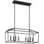 Sea Gull Lighting 6615008-839 Perryton Eight Island Pendant Hanging Modern Light Fixture, Blacksmith Finish