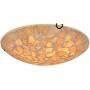 Artzone Tiffany Ceiling Lamp Flush Mount, Handcrafted Tiffany Ceiling Lamps for Living Room, Tiffany Ceiling Lamp Flush Mount, Stained Glass Ceiling Light Fixture - 16'' Natural Stone Lampshade