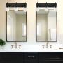 ELUZE Vanity Lighting 3 Lights Modern Bathroom Fixtures with Clear Glass Shade Vanity Lights for Living Room Kitchen Dining Room