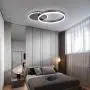 Modern Ceiling Lamp Dimmable LED Flush Mount Ceiling Light Brushed Aluminum 2 Rings Ceiling Light Fixture for Living Room Dining Room Kids Room (Coffee) Modern Ceiling Lamp Dimmable LED Flush Mount Ceiling Light Brushed Aluminum 2 Rings Ceiling Light Fixture for Living Room Dining Room Kids Room (Coffee)