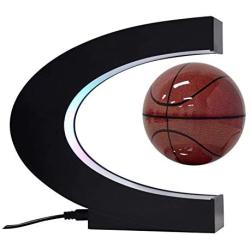 Unique Magnetic Levitation Floating World Map Globe Floating Globe LED Lights Students Business Girlfriend Boyfriend Birthday Gift Desk Decoration-3_inch_Basketball