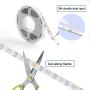 Phopollo LED Strip Lights, 50ft 5050 Flexible LED Lights with 44 Key IR Remote Controller and 12V Power Supply for Bedroom